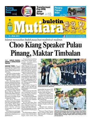 cover image of Buletin Mutiara 1-15 Jul 2013